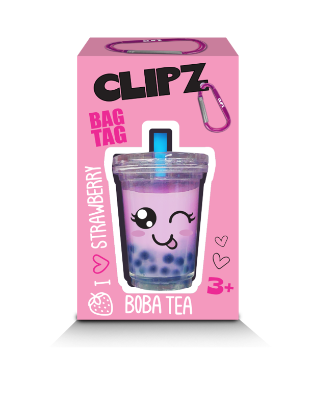 Clipz Boba Tea Bag Tag - Strawberry — TOYMONSTER